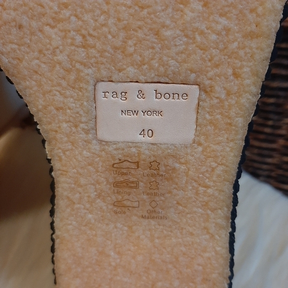 NIB Rag & Bone Sloane Wedge Chelsea Boots Suede Leather Paloma Cream 10 NEW - Picture 6 of 7